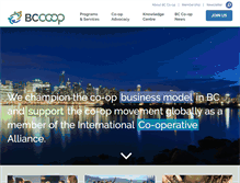 Tablet Screenshot of bcca.coop
